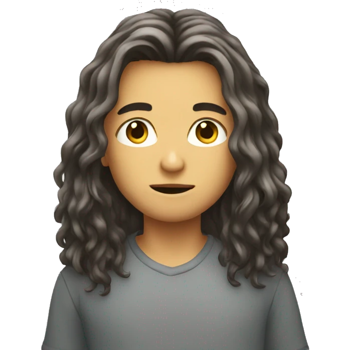long hair boy attitude  emoji