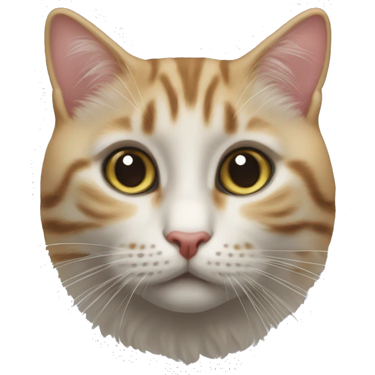 Удивлённое лицо кота который пришел к сожалению  emoji