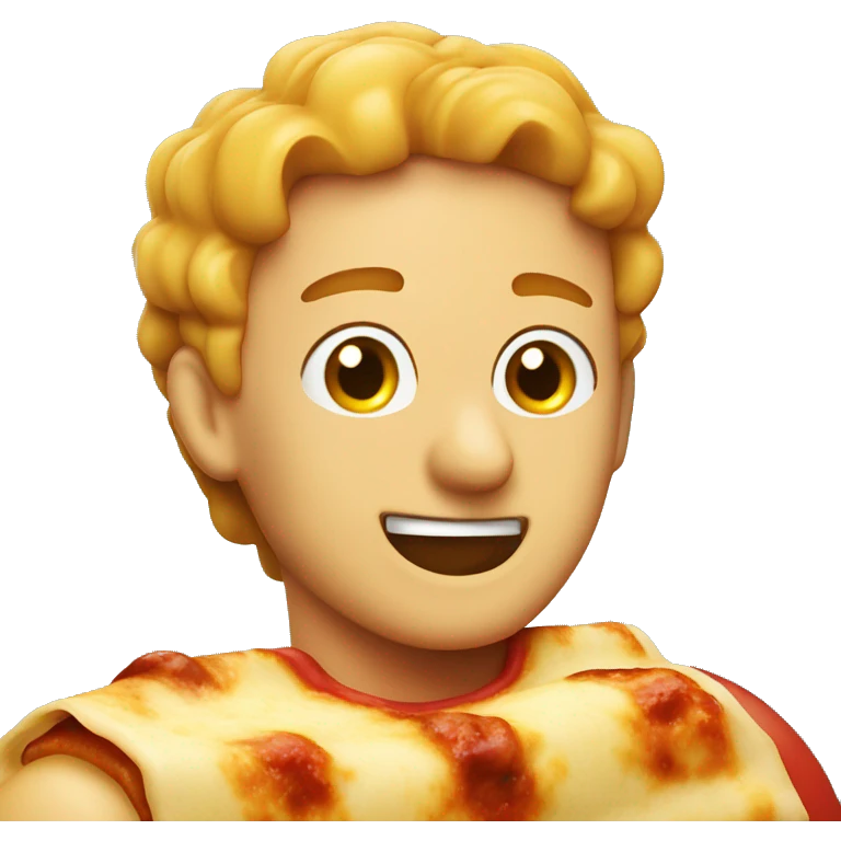 Lasagna winking emoji