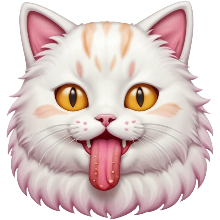 cat eating meet emoji