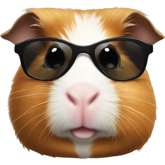 Guinea pig with sunglasses emoji