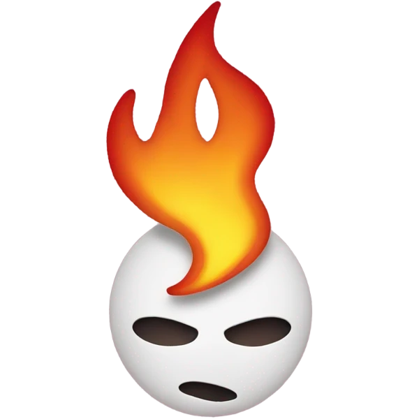 emoji with heart and fire emoji