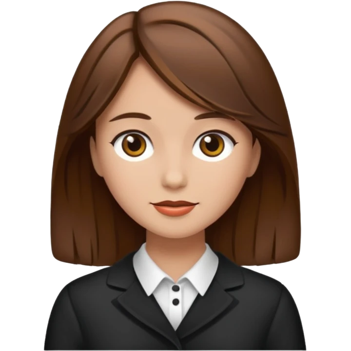 fancy brown haired girl emoji