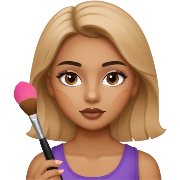 Quiero q la chica se ponga a maquillarde emoji