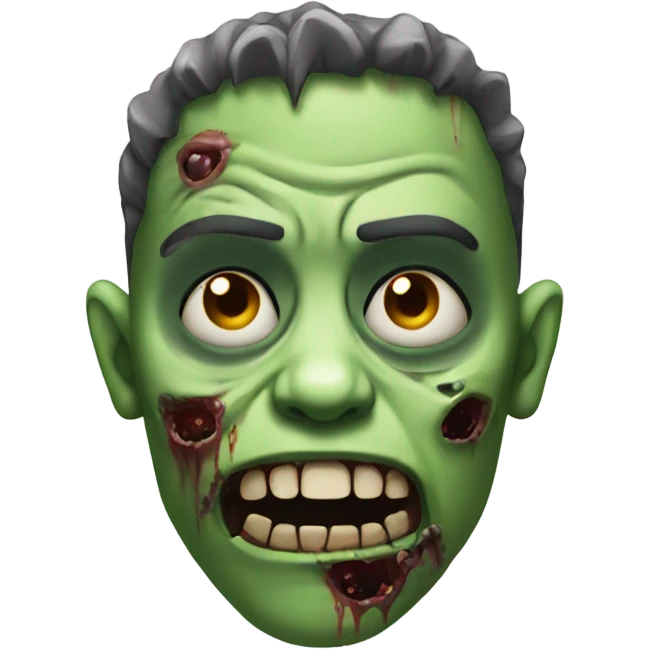 Zombie with face piercings emoji