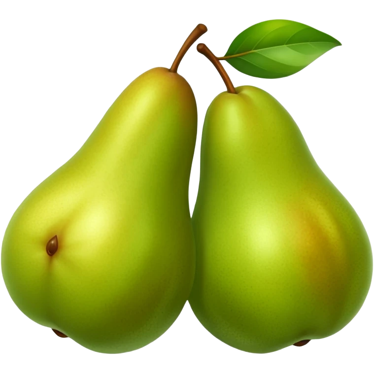 a realistic pear emoji
