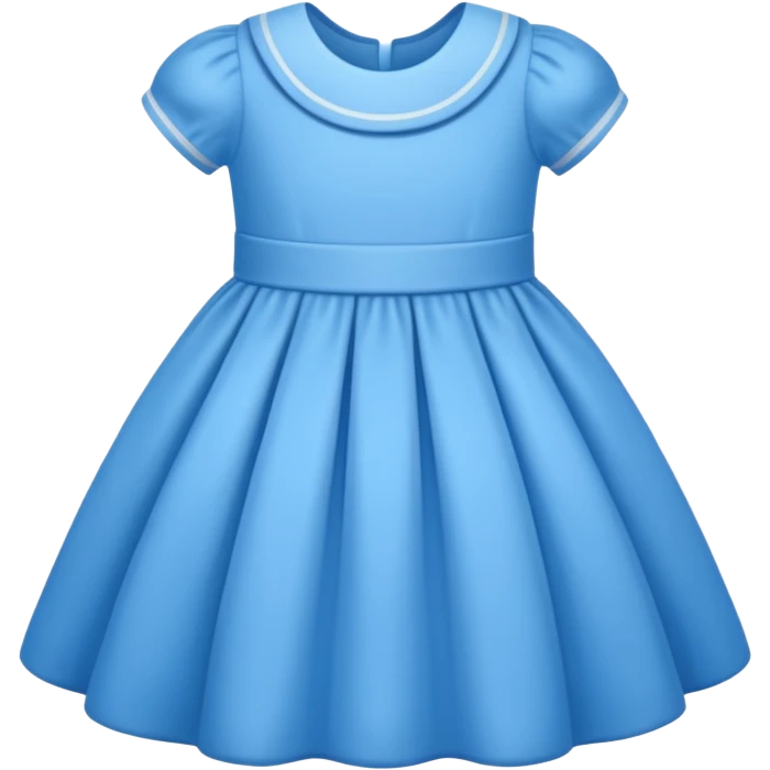 Baby dress blue emoji