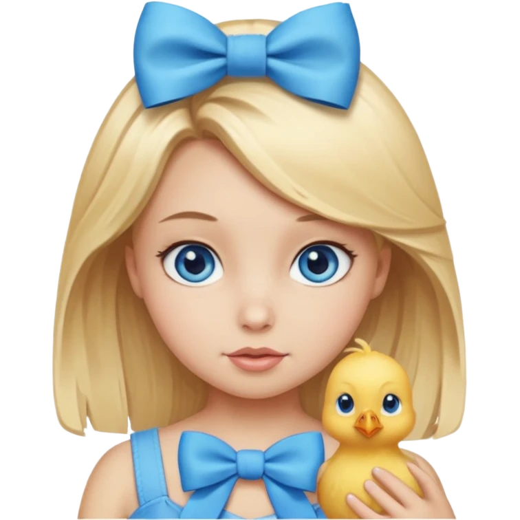 Chick with a bow  emoji