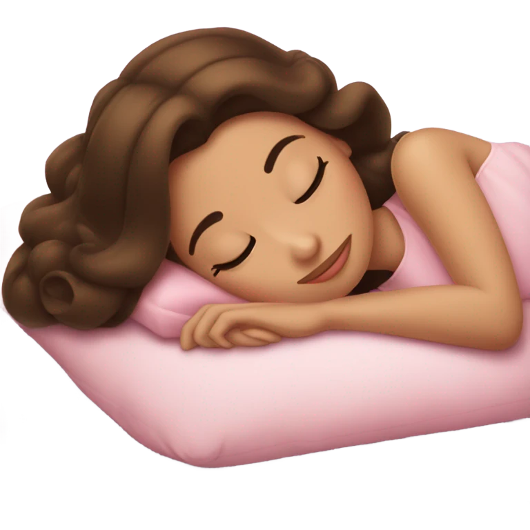 Sleeping brunette beauty Disney emoji