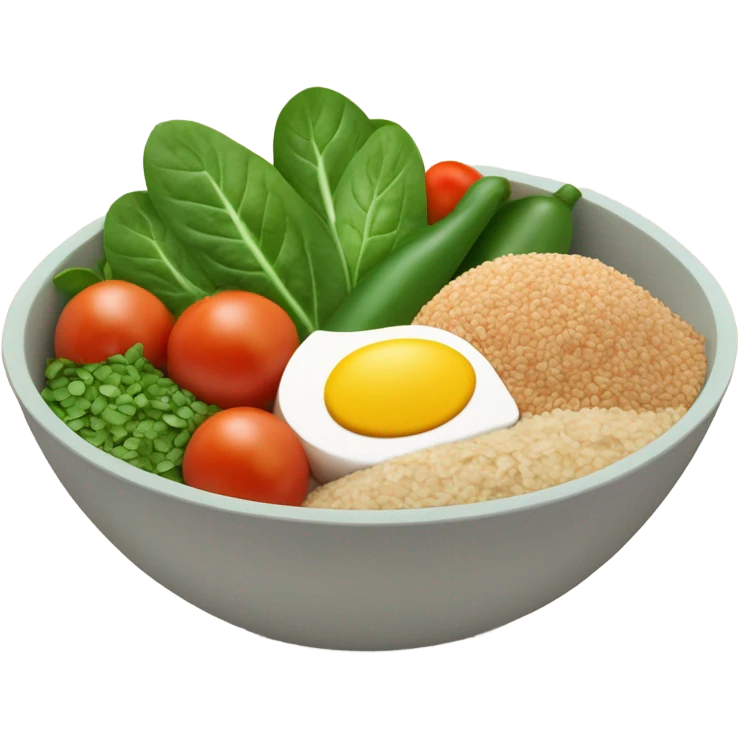 bowl of healthy food emoji