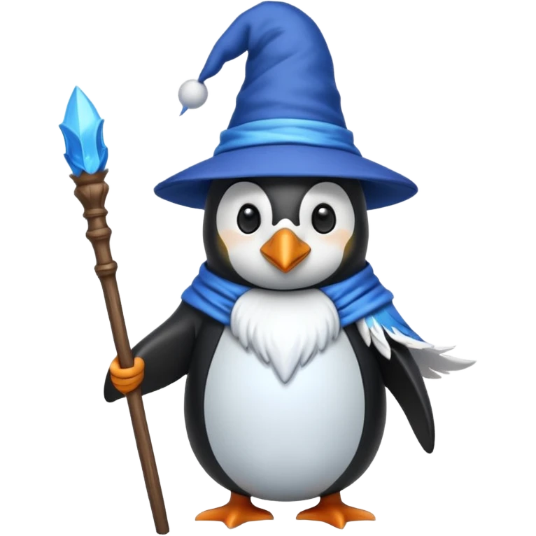 Penguin Wizard emoji