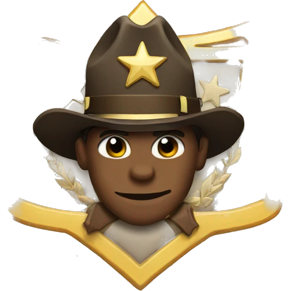 sheriff badge that says "best dressed" emoji
