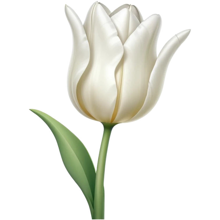White tulip  emoji