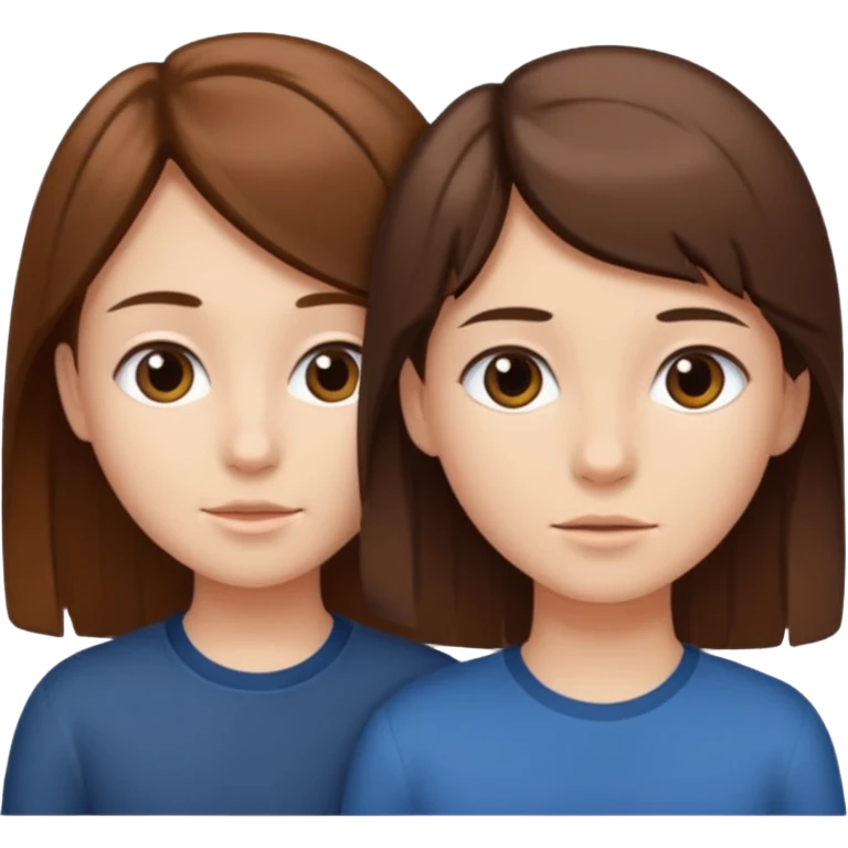 a girl and the boy behind her emoji