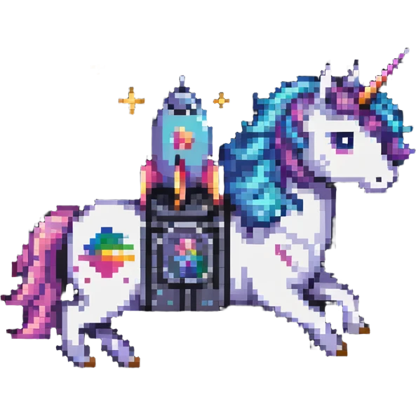 rocketship unicorn emoji