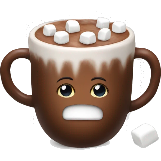Hot Chocolate with Marshmallows  emoji