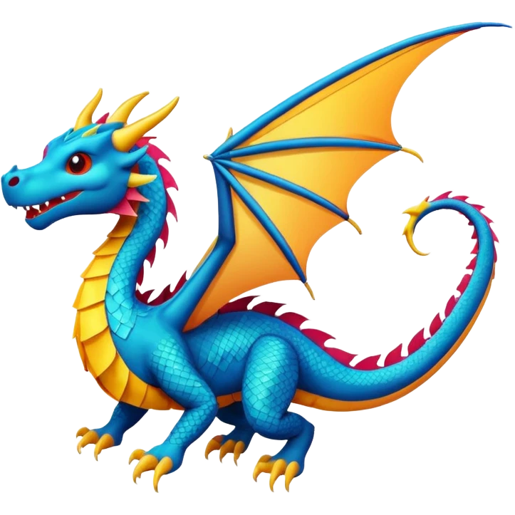 dragon type kite emoji