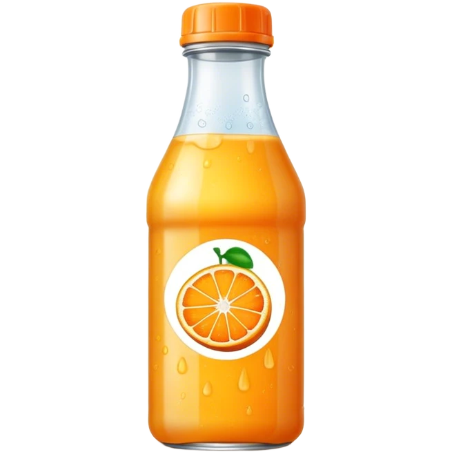 Orange juice bottle emoji