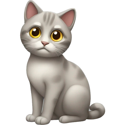 Wary cat emoji