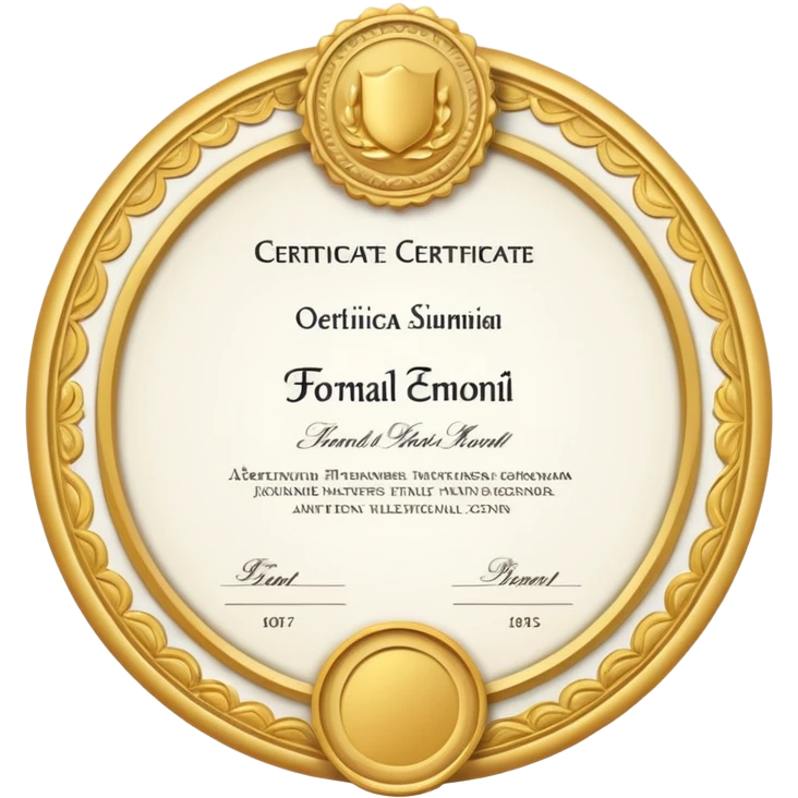 certificate emoji