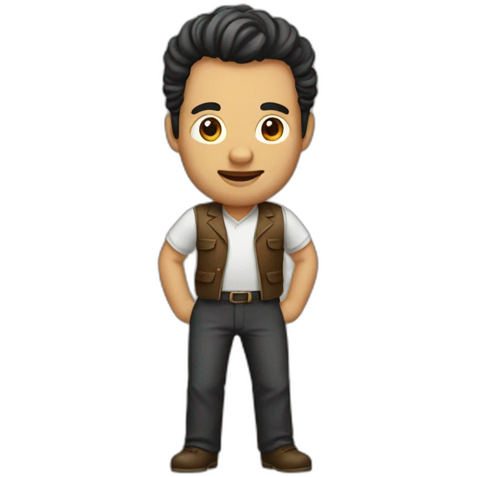 Hombre gordo velludo emoji
