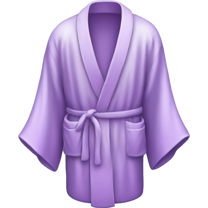 Light purple silk slippers and robe emoji