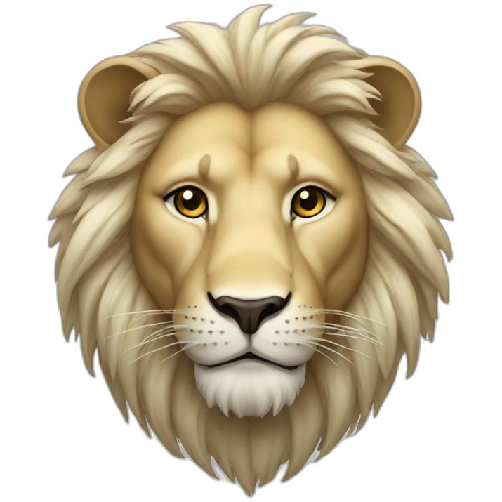 Lion blanc emoji
