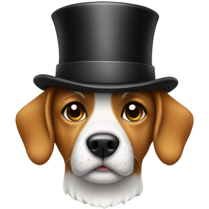 dog with tophat emoji