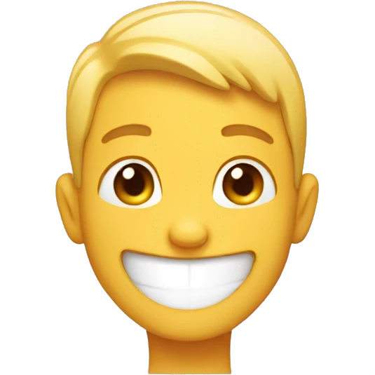 Smiling boy winking and laughing  emoji