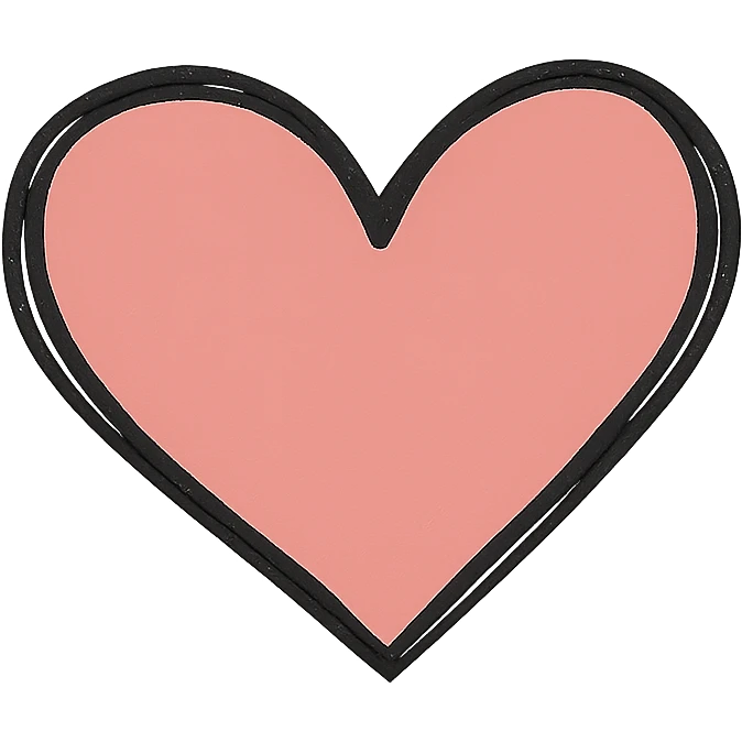 heart in color EA9197 emoji