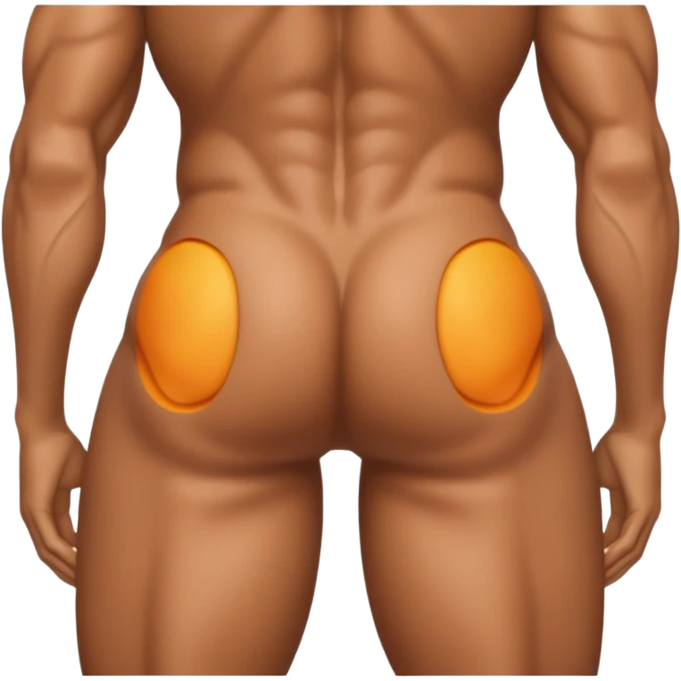 A butt emoji