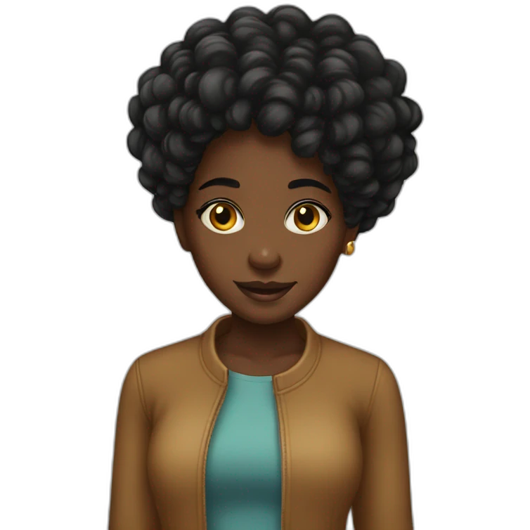 Black girl books emoji