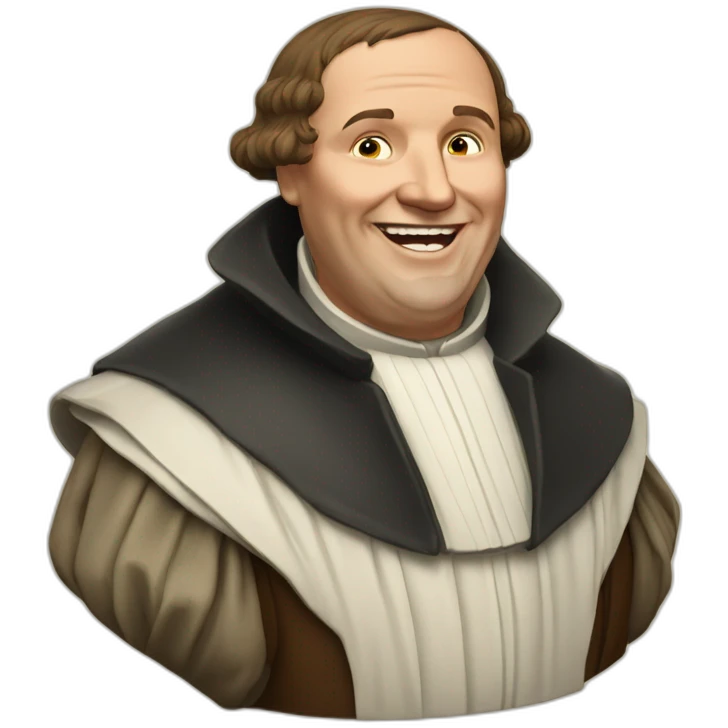 Martin Luther Germany laughed emoji