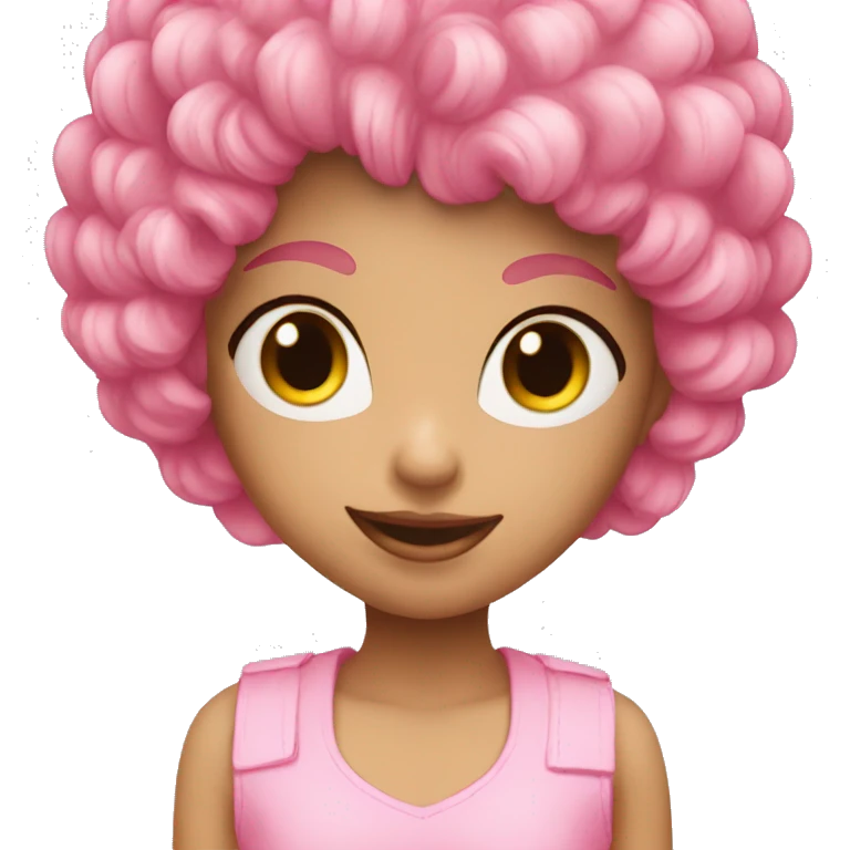 A coquette heart pink emoji