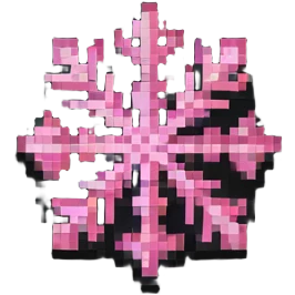 pink snowflake emoji