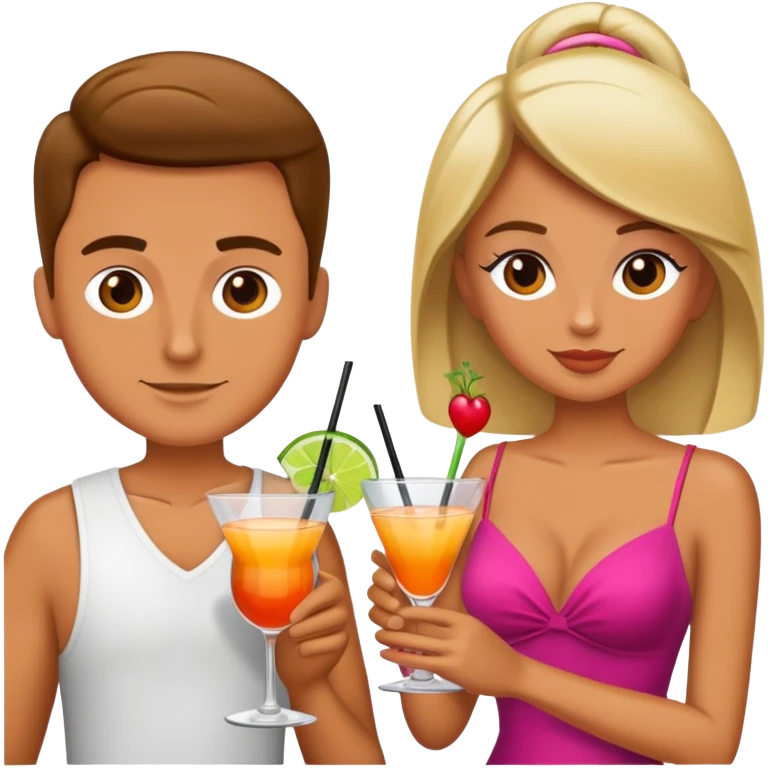 couple drinking cocktail emoji