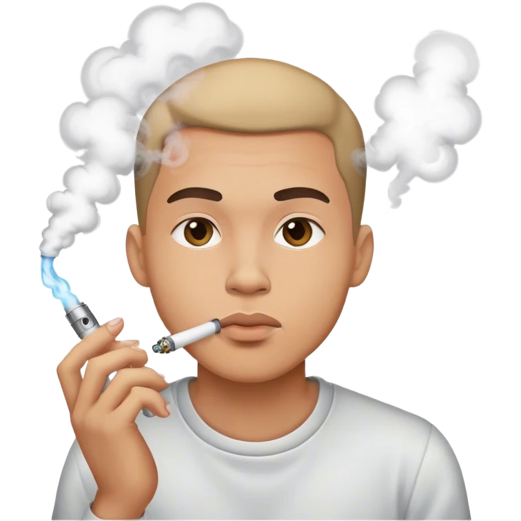 Man vaping  emoji