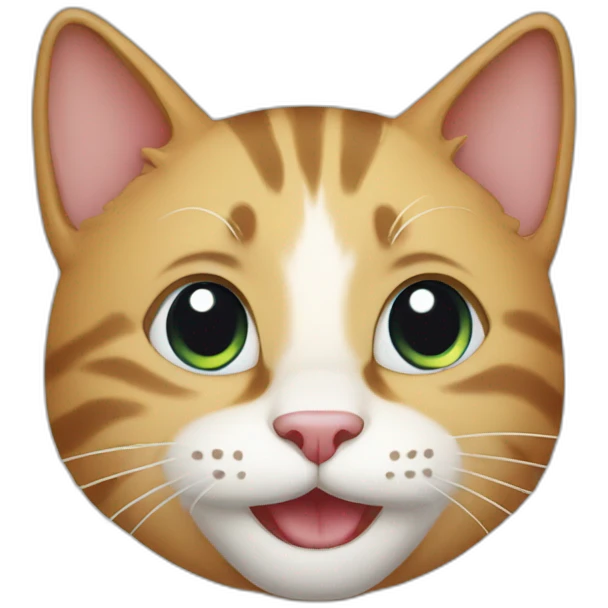 Happy cat emoji