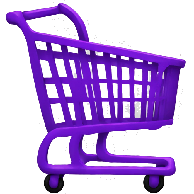 Purple shopping cart emoji