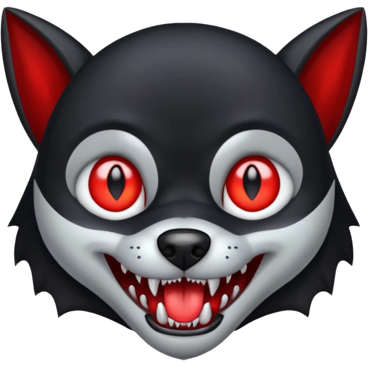 vampire dog emoji