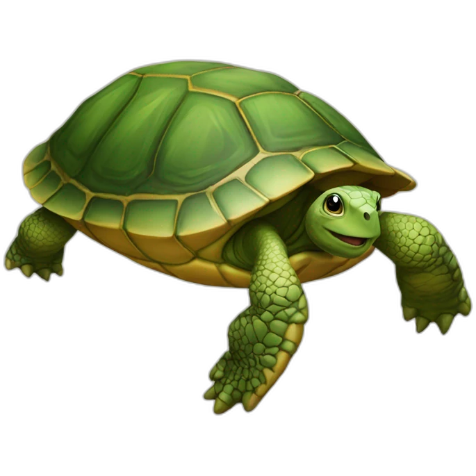 Chat sur tortue emoji