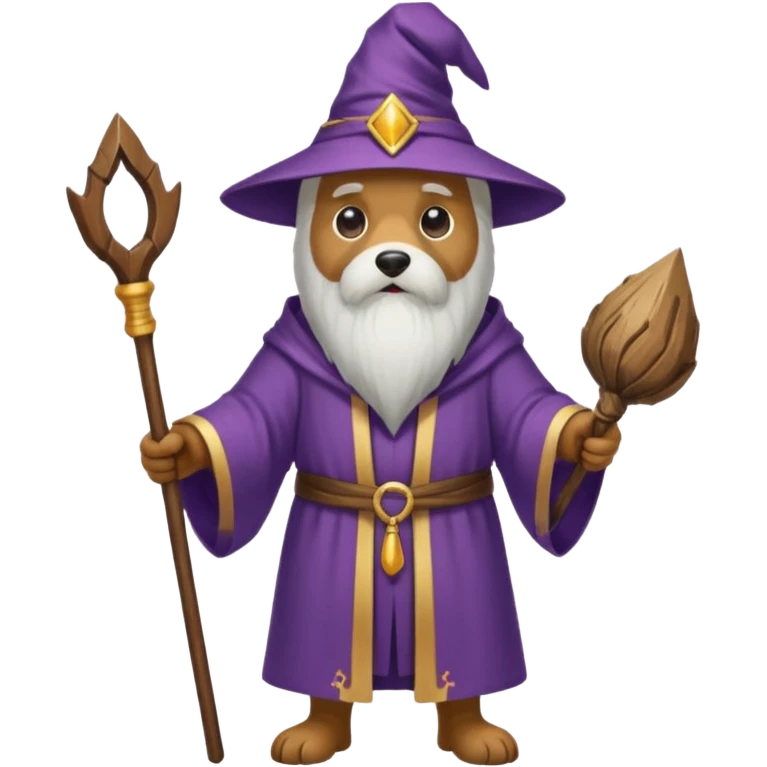 Dog wizard emoji