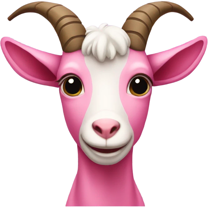 Pink goat emoji