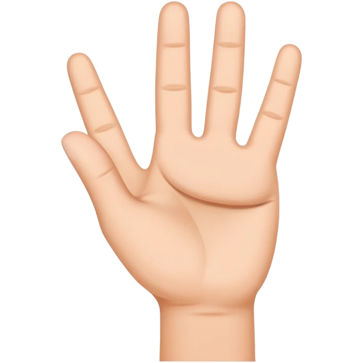 Hand sign in the shape of the letters HK as emoji
