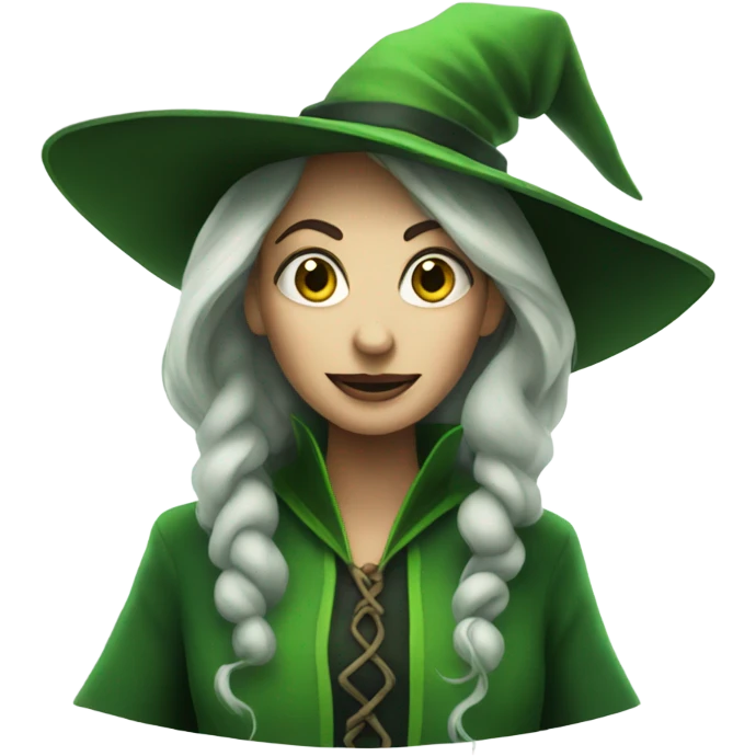Green witch from wicked  emoji