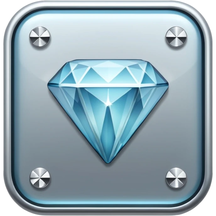 diamond encrusted play button emoji