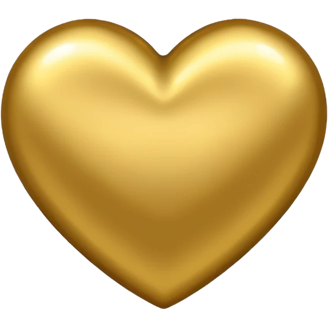 Golden heart emoji