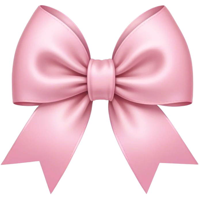 light pink ribbon bow emoji