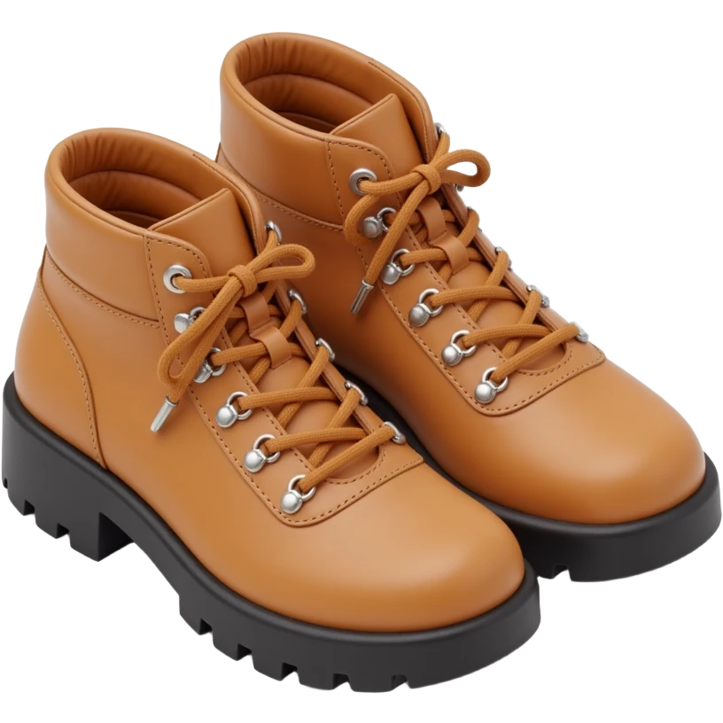 tan hiking boots emoji