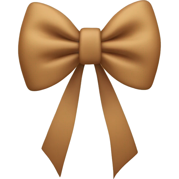 Tan bow  emoji